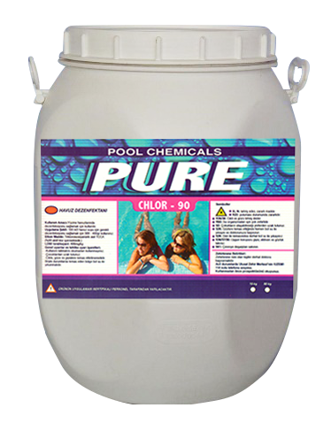 PURE HAVUZ KLORU TOZ %90 - 25kg TRİCLOR